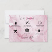 Roze anesthesieklade bedankkaart (Voorkant)