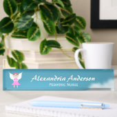 Roze Angel Desk Naambordje
