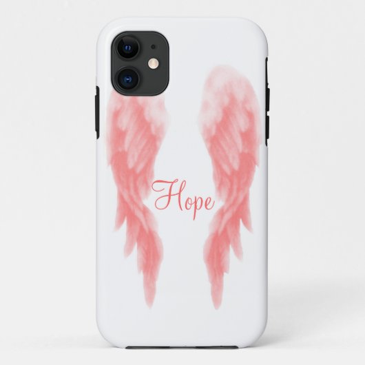Roze Angel Wing iPhone 5 Hoesje (Achterkant)