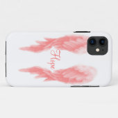 Roze Angel Wing iPhone 5 Hoesje (Achterkant (horizontaal))