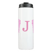 Roze Angel Wings - Gepersonaliseerd Thermosbeker (Voorkant)