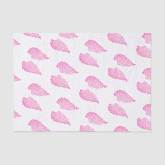  Roze Angel Wings & White Tissuepapier (Voorkant)