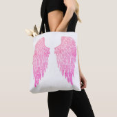 Roze Angel Wings & White Tote Bag (Dichtbij)