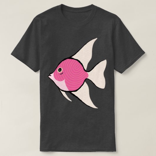 Roze Angelfish T-shirt (Design voorkant)