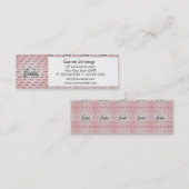 Roze Angels Achtergrond met Wings en Halo Mini Visitekaartje (Voorkant / Achterkant)