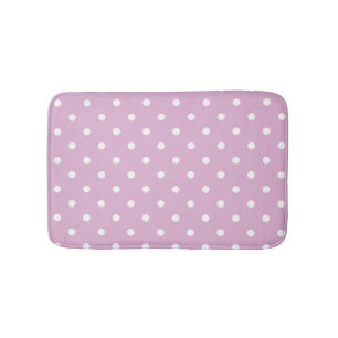 Roze angora Polka Dots Badmat