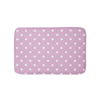Roze angora Polka Dots Badmat
