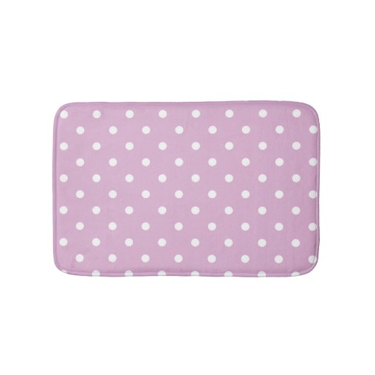 Roze angora Polka Dots Badmat (Voorkant)