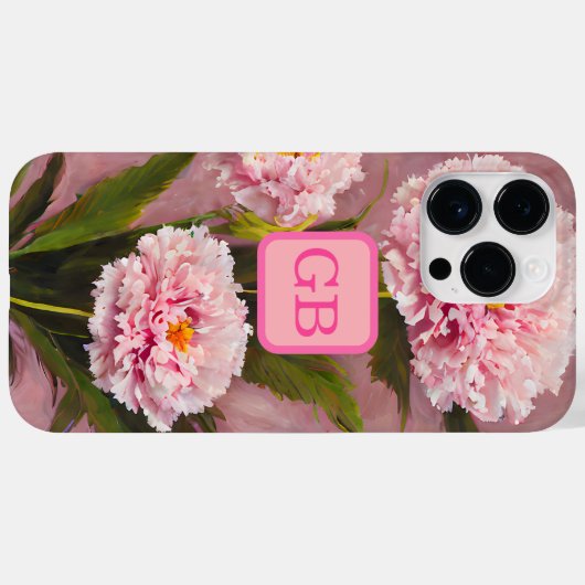  roze anjer, bleekselolie Case-Mate iPhone case (Achterkant (horizontaal))