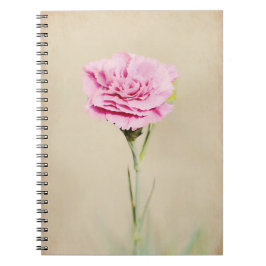 Roze Anjer Bloem Art Journal Notitieboek