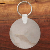 Roze Anjer Bloem Goud Sleutelhanger (Achterkant)