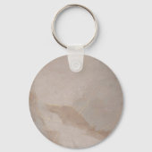 Roze Anjer Bloem Goud Sleutelhanger (Achterkant)