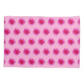 Roze anjer bloem naadloos patroon op kussensloop (Achterkant)