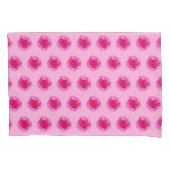 Roze anjer bloem naadloos patroon op kussensloop (Voorkant)