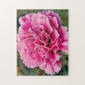 Roze Anjer Bloem Natuur Puzzel Legpuzzel (Verticaal)