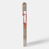 Roze Anjer Bloemig Goud Case-Mate iPhone Case (Achterkant / Links)