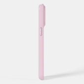 Roze Anjer Botanische Aquarel Aangepaste Naam iPhone Hoesje (Rechterkant)