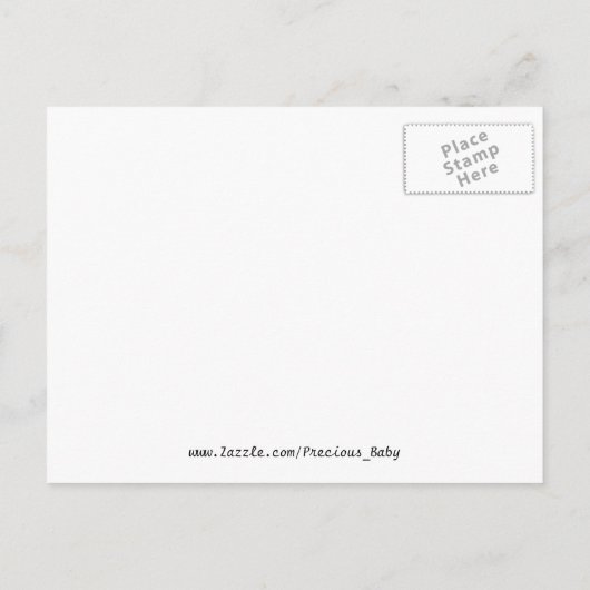 Roze Anjer Briefkaart Douche Uitnodiging (Achterkant)