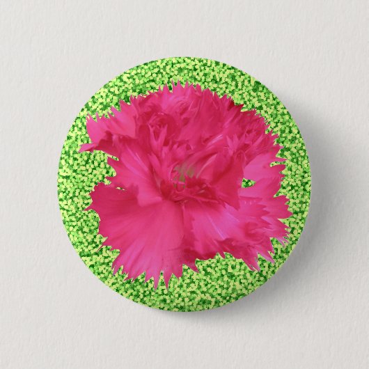 Roze anjer Button (Voorkant)