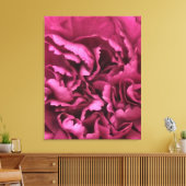 Roze anjer canvas afdruk (Insitu (Woonkamer))