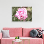 Roze anjer canvas afdruk (Insitu (Woonkamer))