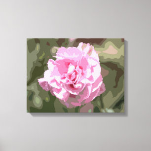 Roze anjer canvas afdruk