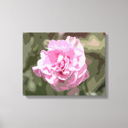 Roze anjer canvas afdruk (Voorkant)