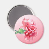 Roze anjer magneet (Voorkant / Achterkant)