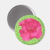 Roze anjer Magnet (Voorkant / Achterkant)