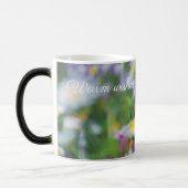 Roze anjer met mazen magische mok (Links)