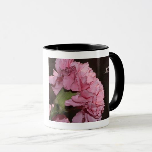 Roze anjer mok (Voorkant rechts)