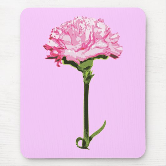 Roze anjer muismat (Voorkant)