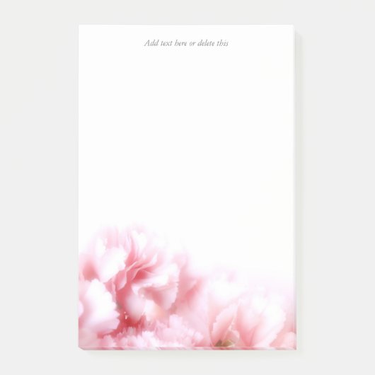 Roze anjer post-it® notes (Voorkant)