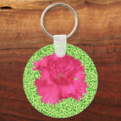 Roze anjer Sleutelhanger (Voorkant)