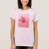 Roze anjer t-shirt (Voorkant)