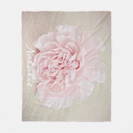  roze anjer van JoMazArt Fleece Deken