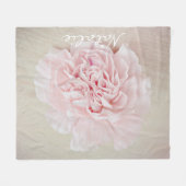  roze anjer van JoMazArt Fleece Deken (Voorkant (Horizontaal))