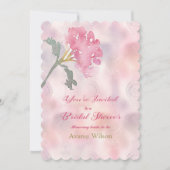 Roze anjer Vrijgezellenfeest Kaart (Voorkant)