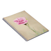 Roze anjerbloem uit de tuin van Gertie Notitieboek (Rechterzijde)