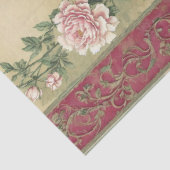 Roze anjerbloemen  ephematroon tissuepapier (Detail)