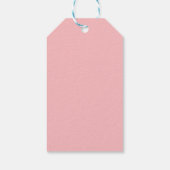 Roze anjerbloemen Moederdag mam op roze Cadeaulabel (Achterkant)