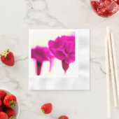 Roze anjerpapier servet (Insitu)