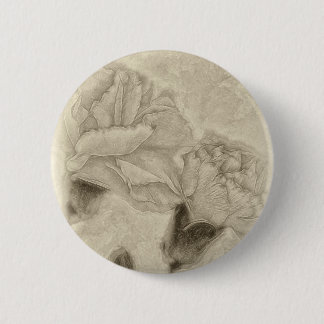 Roze anjers 3 Antiqued Ronde Button 5,7 Cm
