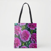 Roze Anjers Afbeelding Nr. 3 Tote Tas (Voorkant)