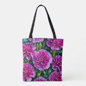 Roze Anjers Afbeelding Nr. 3 Tote Tas (Achterkant)