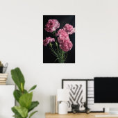 Roze Anjers Bloem Art Print Poster (Thuiskantoor)