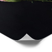 Roze Anjers Bloem Art Print Poster (Hoek)