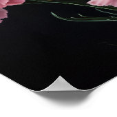 Roze Anjers Bloem Art Print Poster (Hoek)