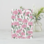 Roze anjers bloemen (Staand voorkant)