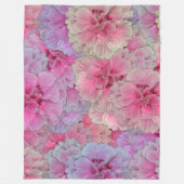 Roze anjers in  stijl fleece deken (Voorkant)